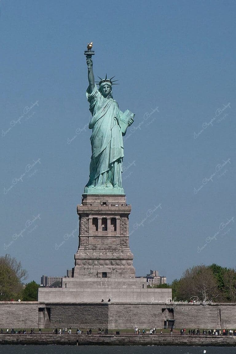 View of the mesmerizing Statue of Liberty from the Staten Island Ferry, New York, USA