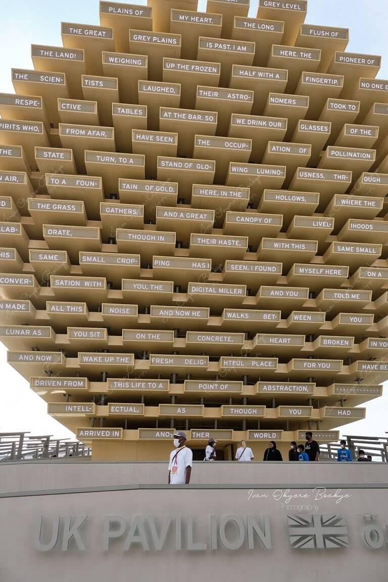 The UK Pavilion in the Opportunity District section of the Dubai Expo 2020, Dubai, UAE