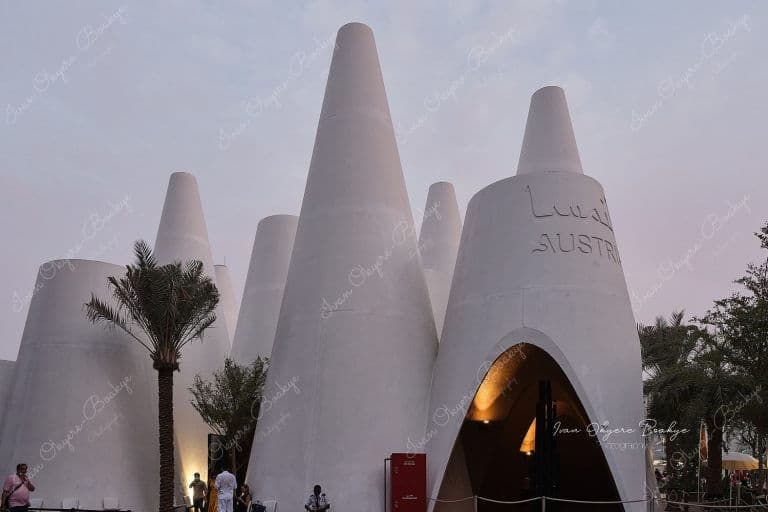The Austria Pavilion in the Opportunity District section of the Dubai Expo 2020, Dubai, UAE