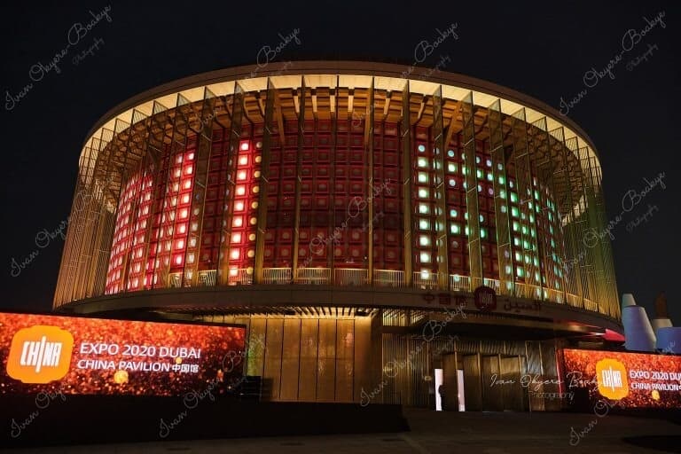 The China Pavilion in the Opportunity District section of the Dubai Expo 2020, Dubai, UAE