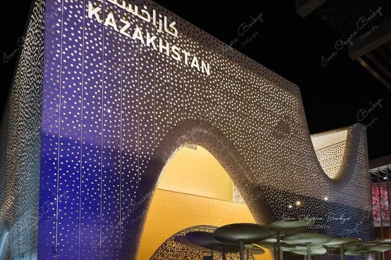 The Kazakhstan Pavilion in the Opportunity District section of the Dubai Expo 2020, Dubai, UAE