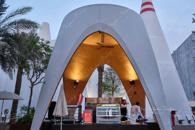 The Austria Pavilion in the Opportunity District section of the Dubai Expo 2020, Dubai, UAE