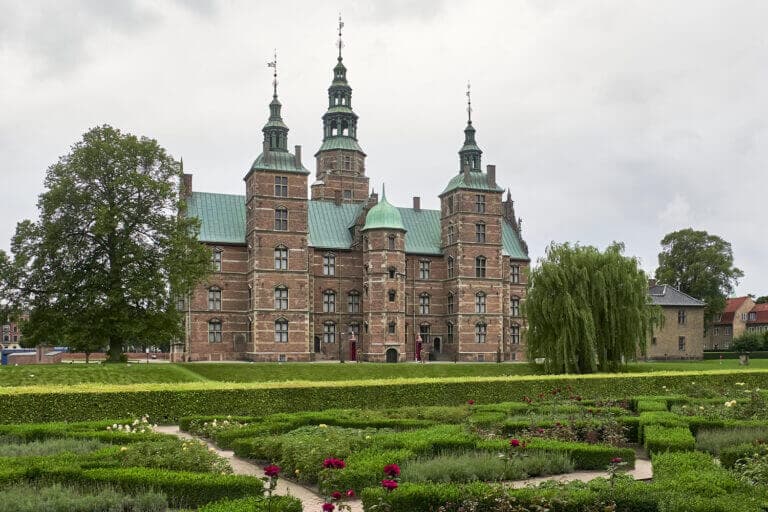 The magnificent Rosenborg Castle and landscaped garden Copenhagen Denmark