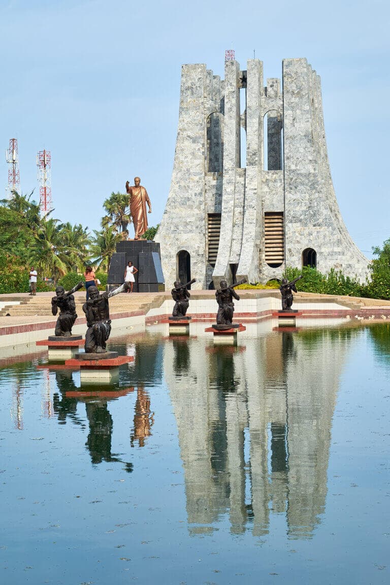 The majestic Kwame Nkrumah Memorial in Accra Ghana