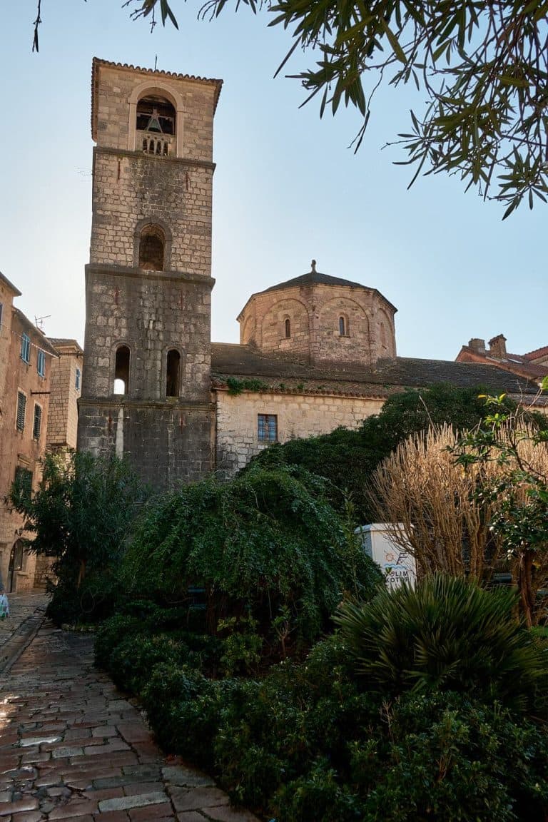 The Church of St Mary Collegiate in the Old Town, Kotor, Montenegro