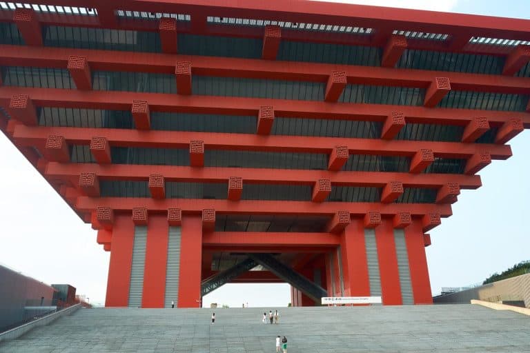 The stunning China Art Museum, Shanghai, China