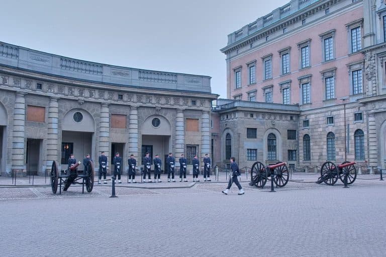 Changing of the guards at the Royal Palace, Stockholm, Sweden
