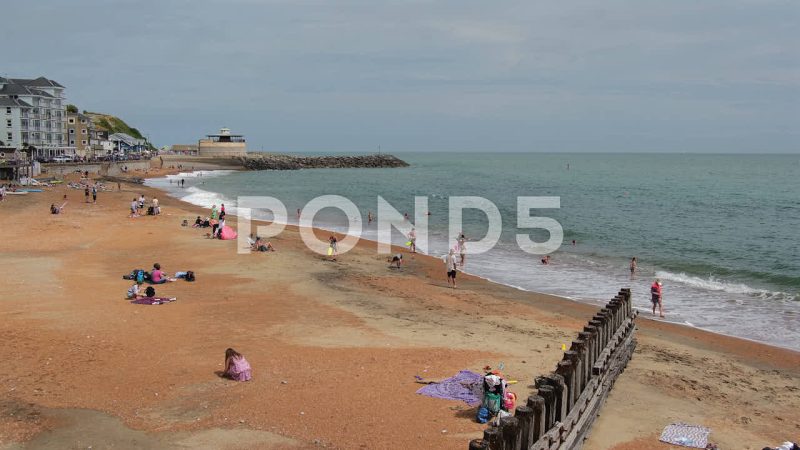 Golden Sandy Red Shingle Ventnor Beach, Isle Of Wight, United Kingdom Golden Sandy Red Shingle Ventnor Beach, Isle Of Wight, United Kingdom
