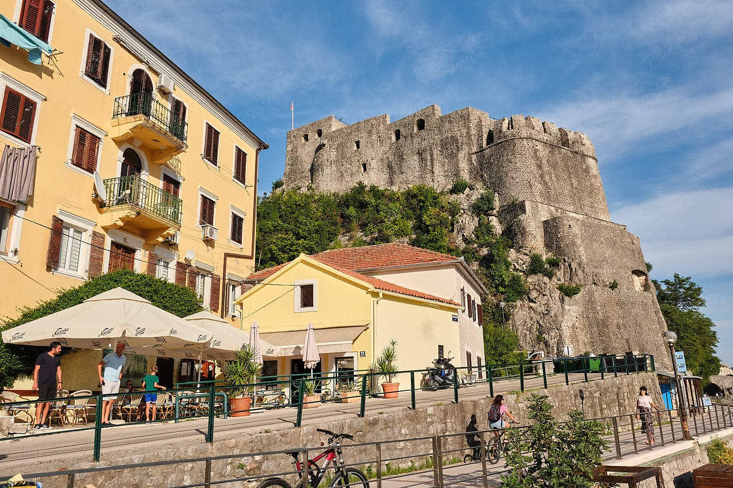 The imposing Forte Mare at Herceg Novi, Montenegro