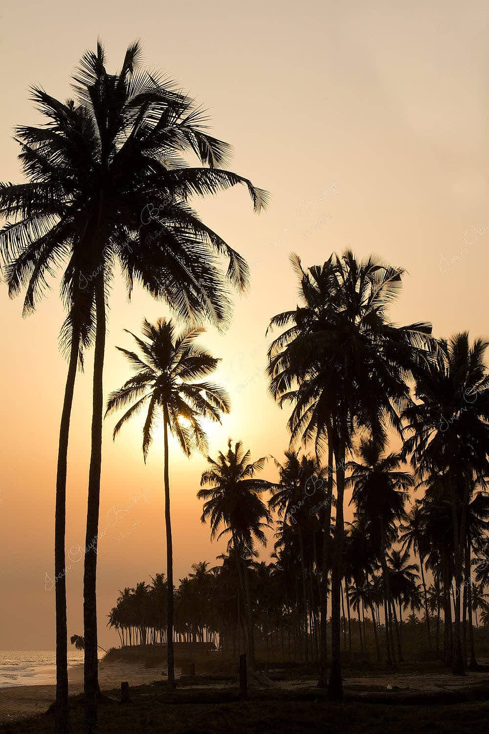 Sunset at Elmina Beach, Ghana