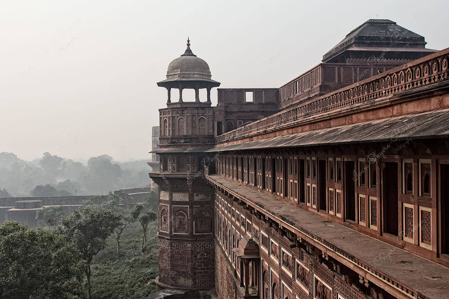 Jahangiri Mahal Palace in Agra Fort at Agra, India