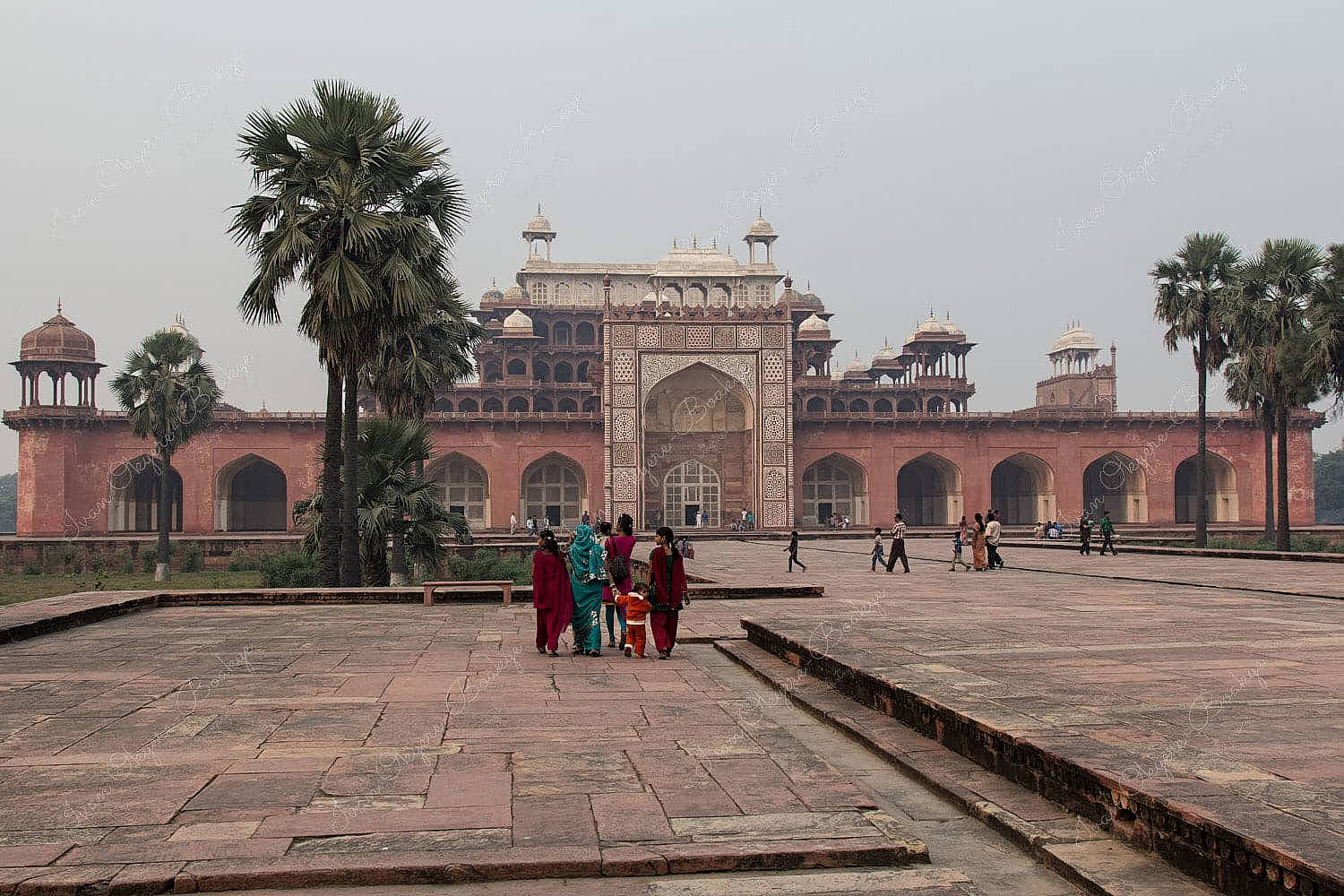 Tomb of Akbar the Great in Sikandra, Agra, India