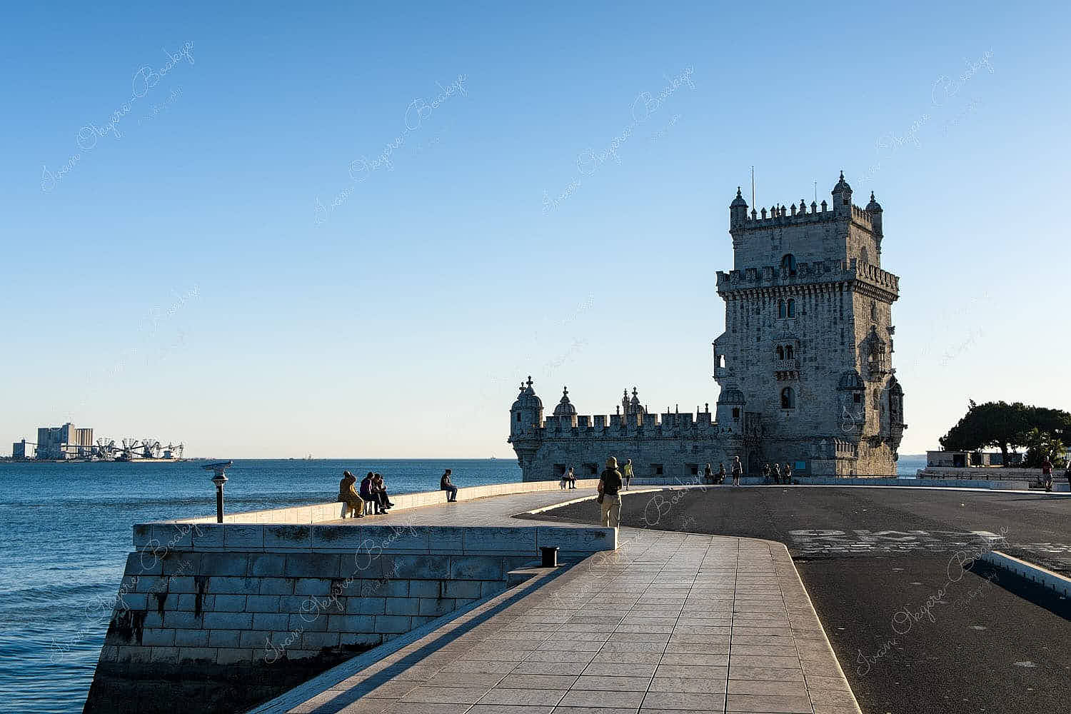 View of Torre de Belém n Belem, Lisbon, Portugal
