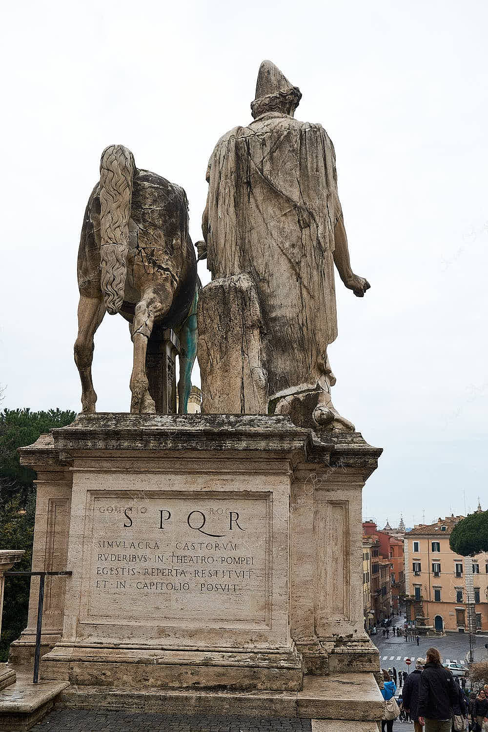 The Pollux statue at Piazza del Campidoglio, Rome, Italy