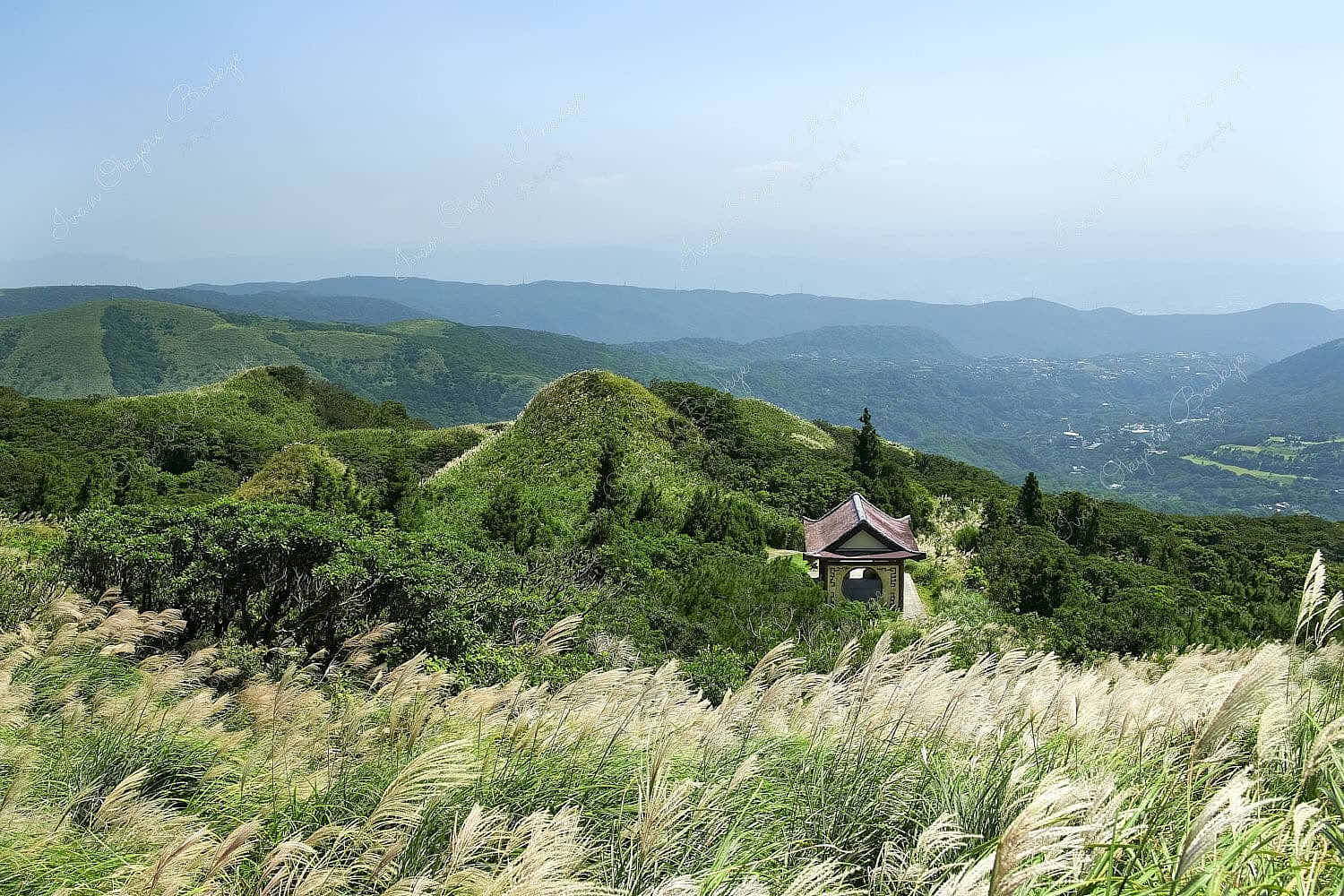 View from Mt. Qixing Trail in Yangmingshan National Park, Taiwan