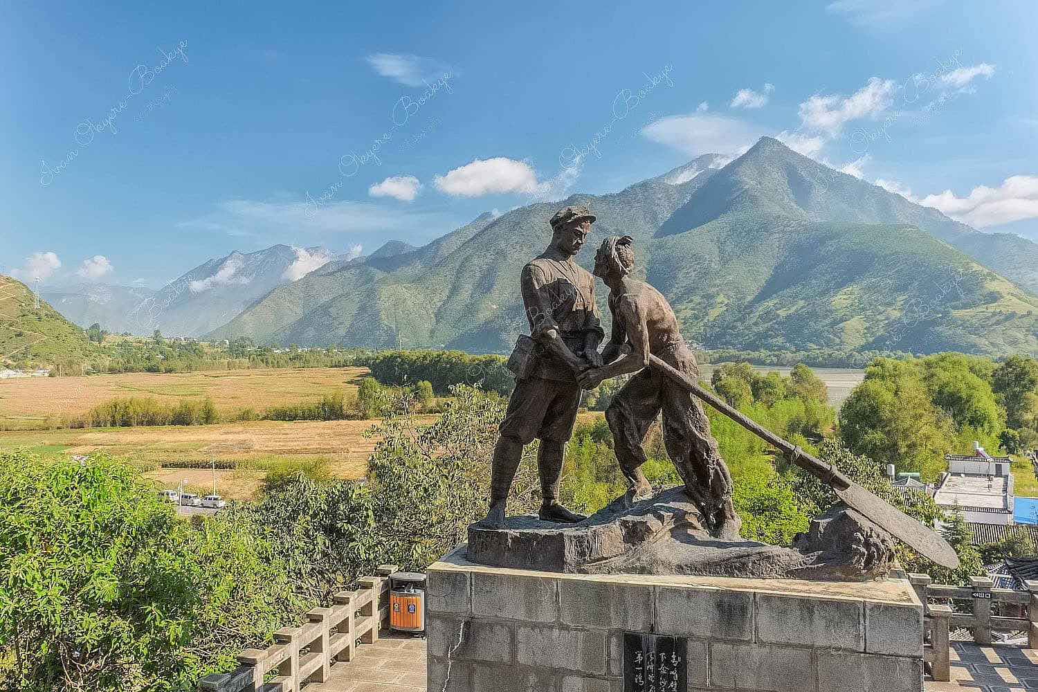 The Red Army’s Long March Memorial Monument in Shigu Town, Yunnan, China